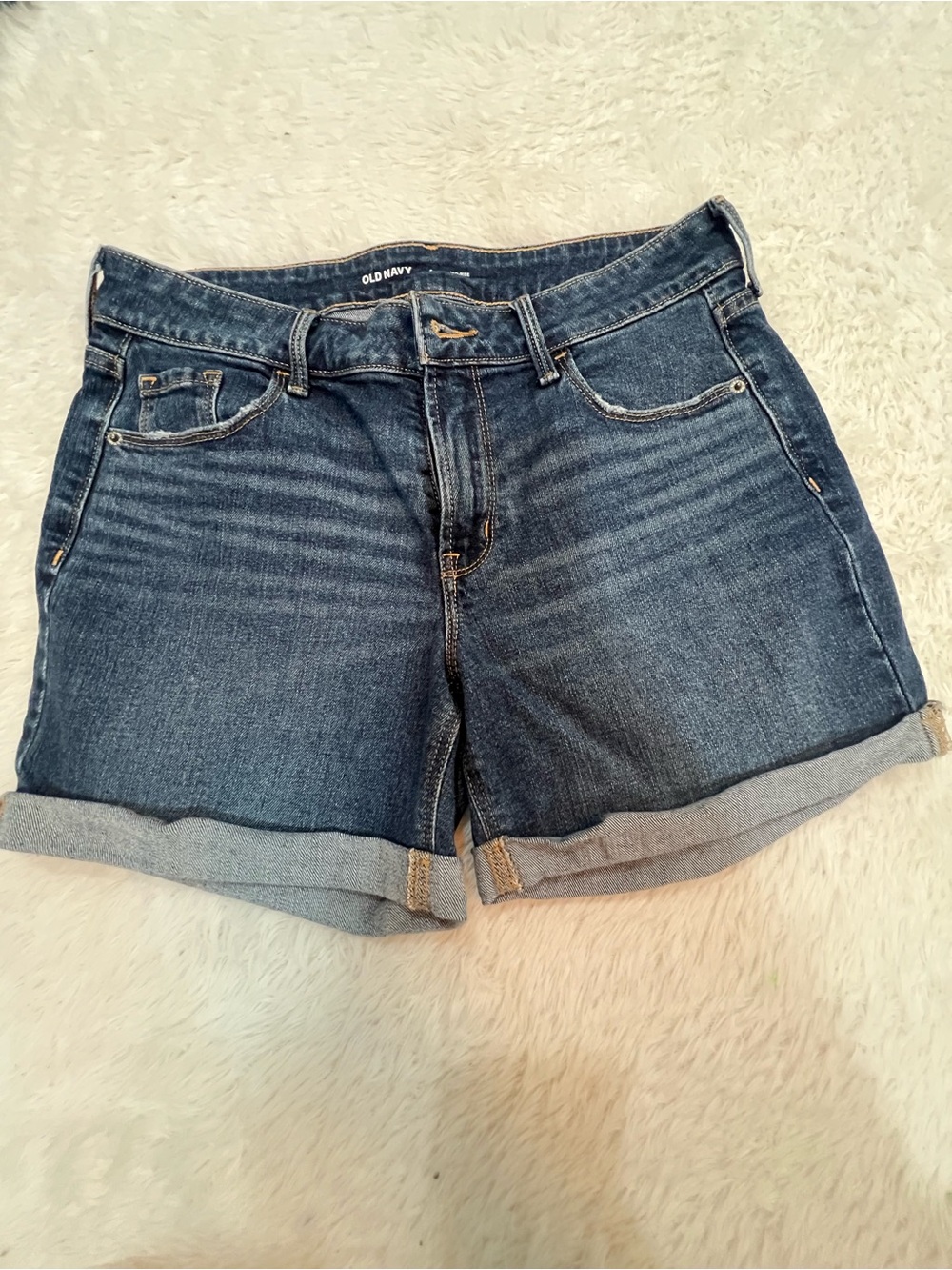 Old Navy Blue Roll-Cuff Denim Shorts